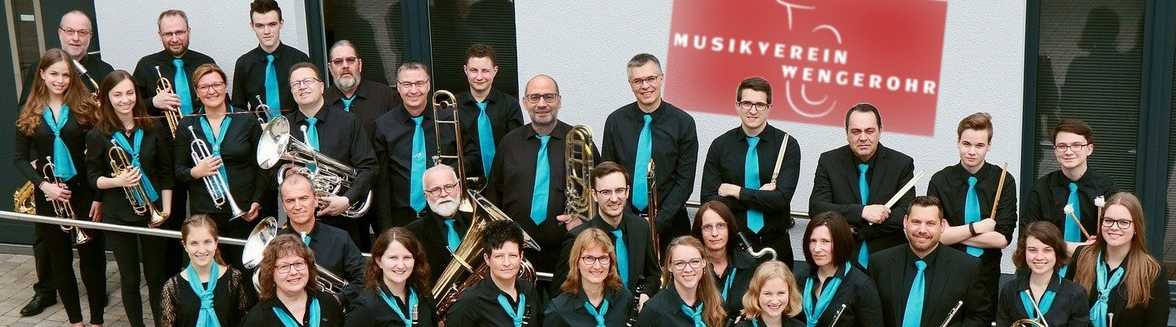 Musikerinnen und Musiker des Musikverein Wengerohr